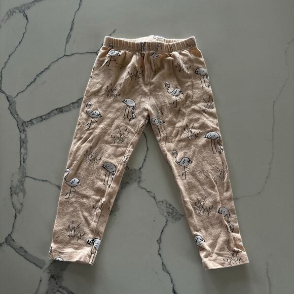 Rylee & Cru Peach Flamingo Print Leggings - 12-18 Months - Picture 4 of 5